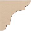 image2quotW x 6quotD x 4quotH Classic New Brighton Rough Cedar Woodgrain TimberThane Corbel Primed Tan2in W x 10in D x 10in H