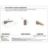 image2quotW x 6quotD x 4quotH Classic New Brighton Rough Cedar Woodgrain TimberThane Corbel Primed Tan2in W x 12in D x 4in H