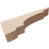 image2quotW x 6quotD x 4quotH Classic New Brighton Rough Cedar Woodgrain TimberThane Corbel Primed Tan2in W x 12in D x 4in H