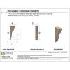 image2quotW x 6quotD x 4quotH Classic New Brighton Rough Cedar Woodgrain TimberThane Corbel Primed Tan2in W x 4in D x 12in H