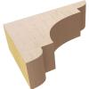 image2quotW x 6quotD x 4quotH Classic New Brighton Rough Cedar Woodgrain TimberThane Corbel Primed Tan2in W x 6in D x 4in H