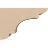 image2quotW x 6quotD x 4quotH Classic New Brighton Rough Cedar Woodgrain TimberThane Corbel Primed Tan2in W x 6in D x 4in H