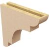 image2quotW x 6quotD x 4quotH Classic New Brighton Rough Cedar Woodgrain TimberThane Corbel Primed Tan3in W x 12in D x 12in H
