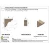 image2quotW x 6quotD x 4quotH Classic New Brighton Rough Cedar Woodgrain TimberThane Corbel Primed Tan3in W x 6in D x 6in H