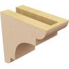 image2quotW x 6quotD x 4quotH Classic New Brighton Rough Cedar Woodgrain TimberThane Corbel Primed Tan3in W x 6in D x 6in H