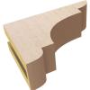 image2quotW x 6quotD x 4quotH Classic New Brighton Rough Cedar Woodgrain TimberThane Corbel Primed Tan3in W x 9in D x 6in H