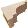 image2quotW x 6quotD x 4quotH Classic New Brighton Rough Cedar Woodgrain TimberThane Corbel Primed Tan4in W x 12in D x 8in H