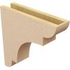 image2quotW x 6quotD x 4quotH Classic New Brighton Rough Cedar Woodgrain TimberThane Corbel Primed Tan4in W x 16in D x 16in H