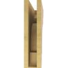 image2quotW x 6quotD x 4quotH Classic New Brighton Rough Cedar Woodgrain TimberThane Corbel Primed Tan4in W x 16in D x 16in H