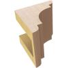 image2quotW x 6quotD x 4quotH Classic New Brighton Rough Cedar Woodgrain TimberThane Corbel Primed Tan4in W x 4in D x 4in H