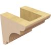 image2quotW x 6quotD x 4quotH Classic New Brighton Rough Cedar Woodgrain TimberThane Corbel Primed Tan4in W x 4in D x 4in H