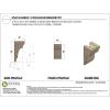 image2quotW x 6quotD x 4quotH Classic New Brighton Rough Cedar Woodgrain TimberThane Corbel Primed Tan4in W x 4in D x 8in H