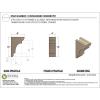 image2quotW x 6quotD x 4quotH Classic New Brighton Rough Cedar Woodgrain TimberThane Corbel Primed Tan4in W x 8in D x 12in H