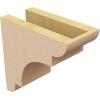 image2quotW x 6quotD x 4quotH Classic New Brighton Rough Cedar Woodgrain TimberThane Corbel Primed Tan4in W x 8in D x 8in H