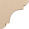 image2quotW x 6quotD x 4quotH Classic New Brighton Rough Cedar Woodgrain TimberThane Corbel Primed Tan5in W x 20in D x 20in H