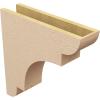 image2quotW x 6quotD x 4quotH Classic New Brighton Rough Cedar Woodgrain TimberThane Corbel Primed Tan5in W x 20in D x 20in H