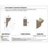image2quotW x 6quotD x 4quotH Classic New Brighton Rough Cedar Woodgrain TimberThane Corbel Primed Tan5in W x 5in D x 10in H