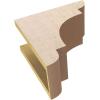 image2quotW x 6quotD x 4quotH Classic New Brighton Rough Cedar Woodgrain TimberThane Corbel Primed Tan6in W x 12in D x 12in H