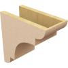 image2quotW x 6quotD x 4quotH Classic New Brighton Rough Cedar Woodgrain TimberThane Corbel Primed Tan6in W x 12in D x 12in H