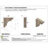 image2quotW x 6quotD x 4quotH Classic New Brighton Rough Cedar Woodgrain TimberThane Corbel Primed Tan6in W x 24in D x 24in H