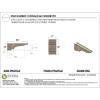 image2quotW x 6quotD x 4quotH Classic New Brighton Rough Cedar Woodgrain TimberThane Corbel Primed Tan6in W x 36in D x 12in H