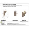 image2quotW x 6quotD x 4quotH Classic New Brighton Rough Cedar Woodgrain TimberThane Corbel Primed Tan6in W x 6in D x 12in H