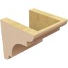 image2quotW x 6quotD x 4quotH Classic New Brighton Rough Cedar Woodgrain TimberThane Corbel Primed Tan6in W x 6in D x 6in H