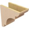 image2quotW x 6quotD x 4quotH Classic New Brighton Rough Cedar Woodgrain TimberThane Corbel Primed Tan7in W x 14in D x 14in H