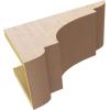 image2quotW x 6quotD x 4quotH Classic New Brighton Rough Cedar Woodgrain TimberThane Corbel Primed Tan7in W x 14in D x 7in H