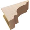 image2quotW x 6quotD x 4quotH Classic New Brighton Rough Cedar Woodgrain TimberThane Corbel Primed Tan7in W x 21in D x 14in H