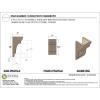 image2quotW x 6quotD x 4quotH Classic New Brighton Rough Cedar Woodgrain TimberThane Corbel Primed Tan7in W x 7in D x 14in H