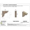image2quotW x 6quotD x 4quotH Classic New Brighton Rough Cedar Woodgrain TimberThane Corbel Primed Tan8in W x 32in D x 32in H