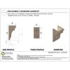 image2quotW x 6quotD x 4quotH Classic New Brighton Rough Cedar Woodgrain TimberThane Corbel Primed Tan8in W x 8in D x 16in H