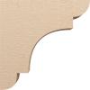 image2quotW x 6quotD x 4quotH Classic New Brighton Rough Cedar Woodgrain TimberThane Corbel Primed Tan9in W x 36in D x 36in H