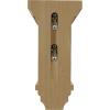 image3 12quotW x 3 34quotD x 6quotH Mini Jefferson Wood Corbel RubberwoodCherry
