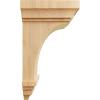 image3 12quotW x 3 34quotD x 6quotH Mini Jefferson Wood Corbel RubberwoodRed Oak