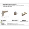 image3quotW x 6quotD x 9quotH Classic Hughes Rough Cedar Woodgrain TimberThane Corbel Primed Tan10in W x 10in D x 10in H
