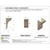 image3quotW x 6quotD x 9quotH Classic Hughes Rough Cedar Woodgrain TimberThane Corbel Primed Tan11in W x 11in D x 22in H
