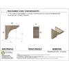 image3quotW x 6quotD x 9quotH Classic Hughes Rough Cedar Woodgrain TimberThane Corbel Primed Tan11in W x 22in D x 22in H