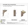 image3quotW x 6quotD x 9quotH Classic Hughes Rough Cedar Woodgrain TimberThane Corbel Primed Tan11in W x 22in D x 33in H