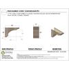 image3quotW x 6quotD x 9quotH Classic Hughes Rough Cedar Woodgrain TimberThane Corbel Primed Tan11in W x 33in D x 22in H
