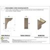 image3quotW x 6quotD x 9quotH Classic Hughes Rough Cedar Woodgrain TimberThane Corbel Primed Tan12in W x 24in D x 36in H
