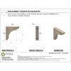 image3quotW x 6quotD x 9quotH Classic Hughes Rough Cedar Woodgrain TimberThane Corbel Primed Tan2in W x 10in D x 10in H