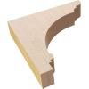 image3quotW x 6quotD x 9quotH Classic Hughes Rough Cedar Woodgrain TimberThane Corbel Primed Tan2in W x 10in D x 10in H