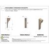image3quotW x 6quotD x 9quotH Classic Hughes Rough Cedar Woodgrain TimberThane Corbel Primed Tan2in W x 4in D x 12in H