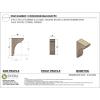 image3quotW x 6quotD x 9quotH Classic Hughes Rough Cedar Woodgrain TimberThane Corbel Primed Tan2in W x 4in D x 6in H