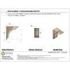 image3quotW x 6quotD x 9quotH Classic Hughes Rough Cedar Woodgrain TimberThane Corbel Primed Tan2in W x 4in D x 8in H