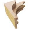 image3quotW x 6quotD x 9quotH Classic Hughes Rough Cedar Woodgrain TimberThane Corbel Primed Tan2in W x 4in D x 8in H