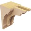 image3quotW x 6quotD x 9quotH Classic Hughes Rough Cedar Woodgrain TimberThane Corbel Primed Tan2in W x 4in D x 8in H