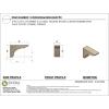 image3quotW x 6quotD x 9quotH Classic Hughes Rough Cedar Woodgrain TimberThane Corbel Primed Tan2in W x 6in D x 4in H